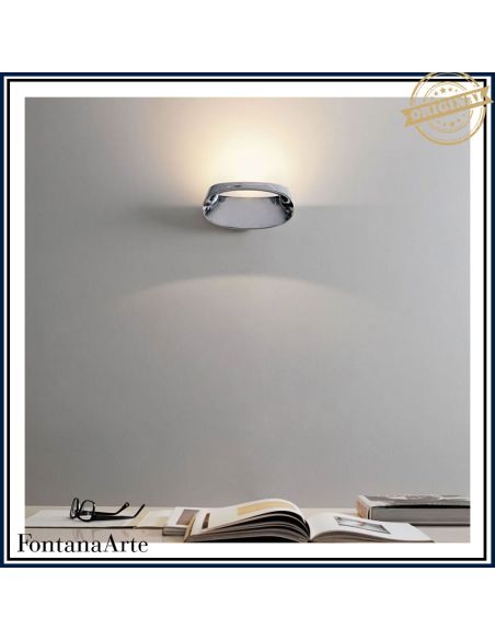 Bonnet Lampada Parete Media Alluminio Fontana Arte