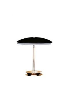 Bis Tris Lampada Tavolo Media Ottone E Nero Fontana Arte