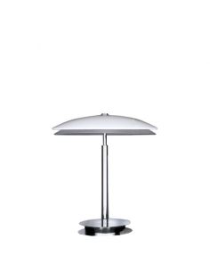 Bis Tris Lampada Tavolo Media Cromo E Bianco Fontana Arte