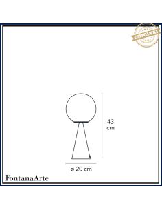 Lampada Da Tavolo Bilia Media Rosa Fontana Arte 2