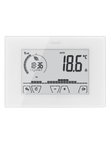 Termostato Touch Wifi Parete Bianco