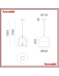 Artemide Yanzi Lampada Sospensione 2