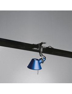 Artemide Tolomeo Micro Pinza Blu Lampada Parete