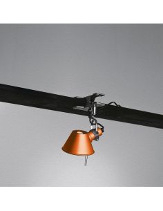 Artemide Tolomeo Micro Pinza Arancio Lampada Parete