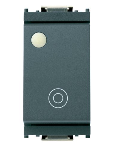 Pulsante 1Pno 10A Generico Lum.Te Grigio