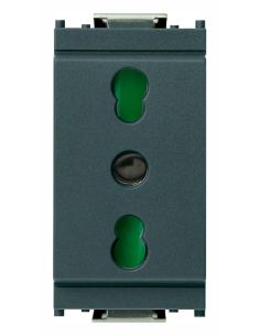 Presa 2Pt 16A P17/11 Grigio