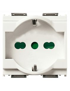 Presa 2Pt 16A Universale Bianco