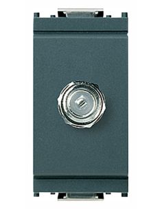 Presa Coassiale Tipo F Femmina Grigio