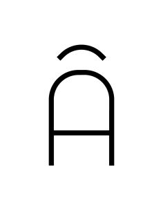 Artemide Alphabet Of Light Lampada Da Parete 'Â' Uppercase
