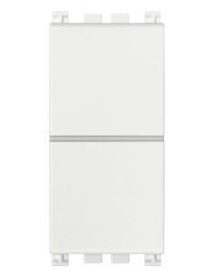 Due Pulsanti Indipend. Nono 10A Bianco