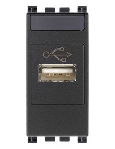 Presa Usb Grigio