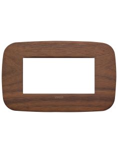 Placca Round 4M Noce