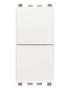 Due Pulsanti Indipend. Nono 10A Bianco