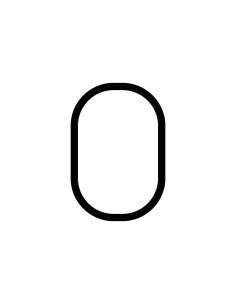 Artemide Alphabet Of Light Lampada Da Parete '0'