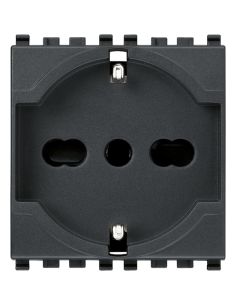 Presa 2Pt 16A Universale Grigio
