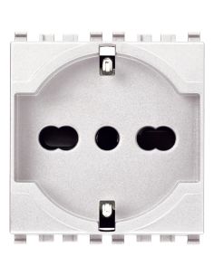 Presa 2Pt 16A Universale Bianco