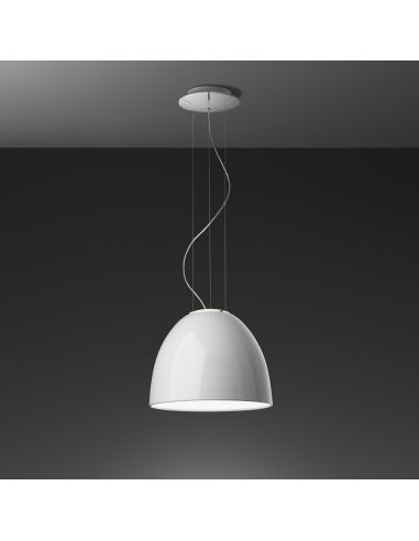 Artemide Nur Mini Gloss Led Lampada Sospensione Bianco