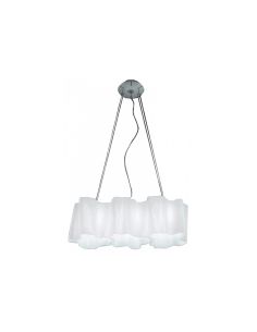 Artemide Logico Lampada Sospensione Composizione Multipla In Linea Seta Lucido