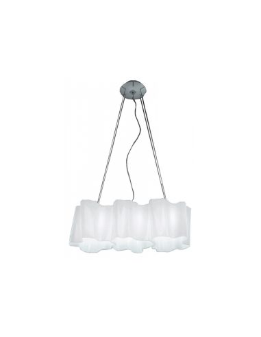 Artemide Logico Lampada Sospensione Composizione Multipla In Linea Seta Lucido