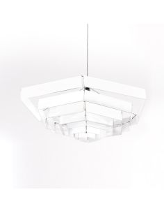 Artemide Esagonale 82 Lampada Sospensione Bianco