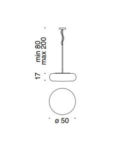 Artemide Itka 50 Lampada Sospensione 2