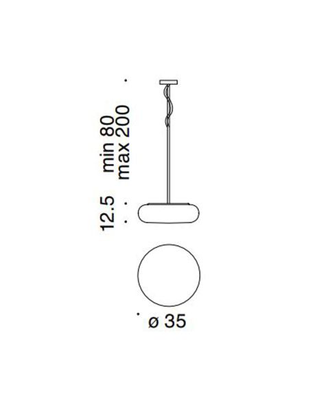Artemide Itka 35 Lampada Sospensione Artemide Itka 35 Lampada Sospensione