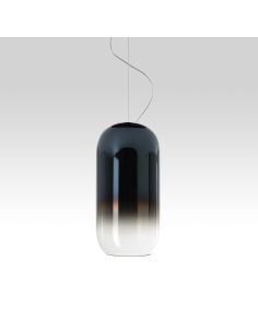 Artemide Gople Lampada Sospensione Nero E Blue Zaffiro