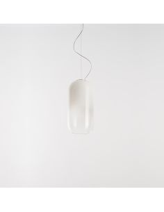 Artemide Gople Mini Lampada Sospensione Bianco E Bianco Sfumato