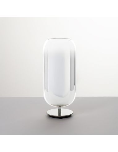 Gople Lamp Lampada Da Tavolo Artemide Argento Metallizzato