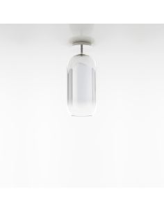 Artemide Gople Lamp Mini Lampada Soffitto Argento Metallizzato