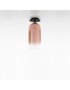 Artemide Gople Mini Lampada Soffitto Nero E Rame
