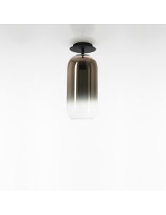 Artemide Gople Mini Lampada Soffitto Nero E Bronze