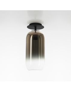 Artemide Gople Lampada Soffitto Nero E Bronze