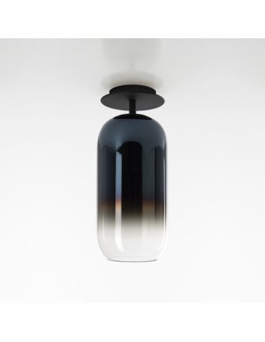 Artemide Gople Lampada Soffitto Nero E Blue Zaffiro