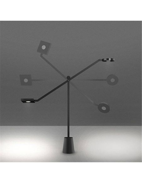 Equilibrist Led Lampada Da Tavolo Artemide Nero