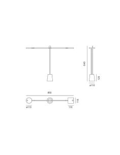 Equilibrist Led Lampada Da Tavolo Artemide Nero 2