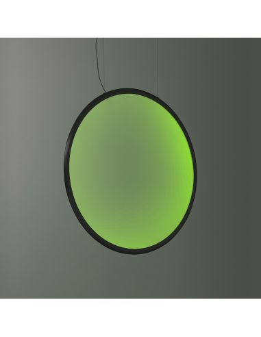 Artemide Discovery Vertical 100 Rgb E Lampada Da Sospensione Nero