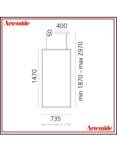 Artemide Discovery Space 75X150 Lampada Sospensione Integralis Wv App 2