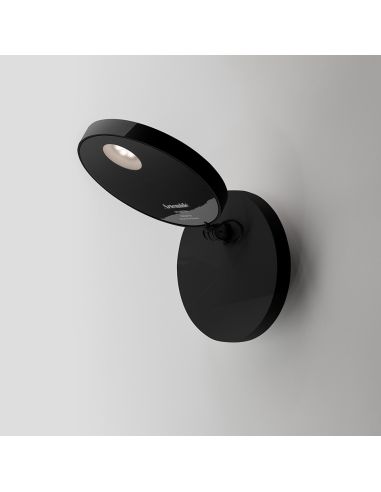 Artemide Demetra Nero Opaco Led Lampada Da Parete Senza Interruttore