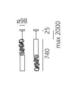 Artemide Decompose' Light Lampada Sospensione Fume' 2