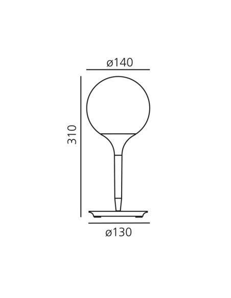 Castore Tavolo 140-E14 Lampada Artemide