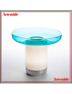 Artemide Bonta' Corpo E Piatto Vetro Turchese Lampada Da Tavolo