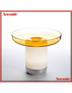 Artemide Bonta' Corpo E Piatto Vetro Topazio Lampada Da Tavolo