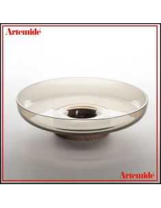 Artemide Lampada Da Tavolo Bonta' Solo Base E Piatto Vetro Grigio