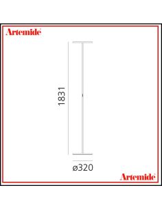 Athena Lampada Da Terra White Integralis Bianco 2