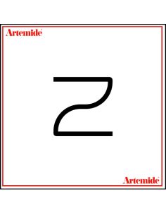 Artemide Alphabet Of Light Lampada Da Parete 'Z' Lowercase E Solo Supporto