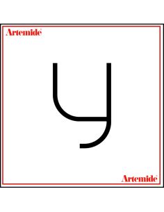 Artemide Alphabet Of Light Lampada Da Parete 'Y' Lowercase E Solo Supporto