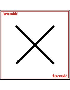 Artemide Alphabet Of Light Lampada Da Parete 'X' Uppercase E Solo Supporto