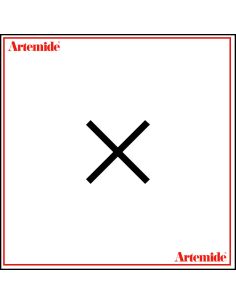 Artemide Alphabet Of Light Lampada Da Parete 'X' Lowercase E Solo Supporto