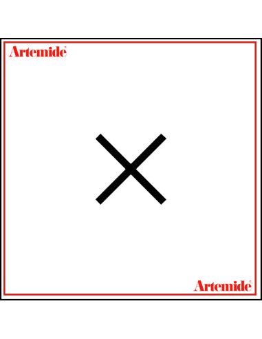 Artemide Alphabet Of Light Lampada Da Parete 'X' Lowercase E Solo Supporto